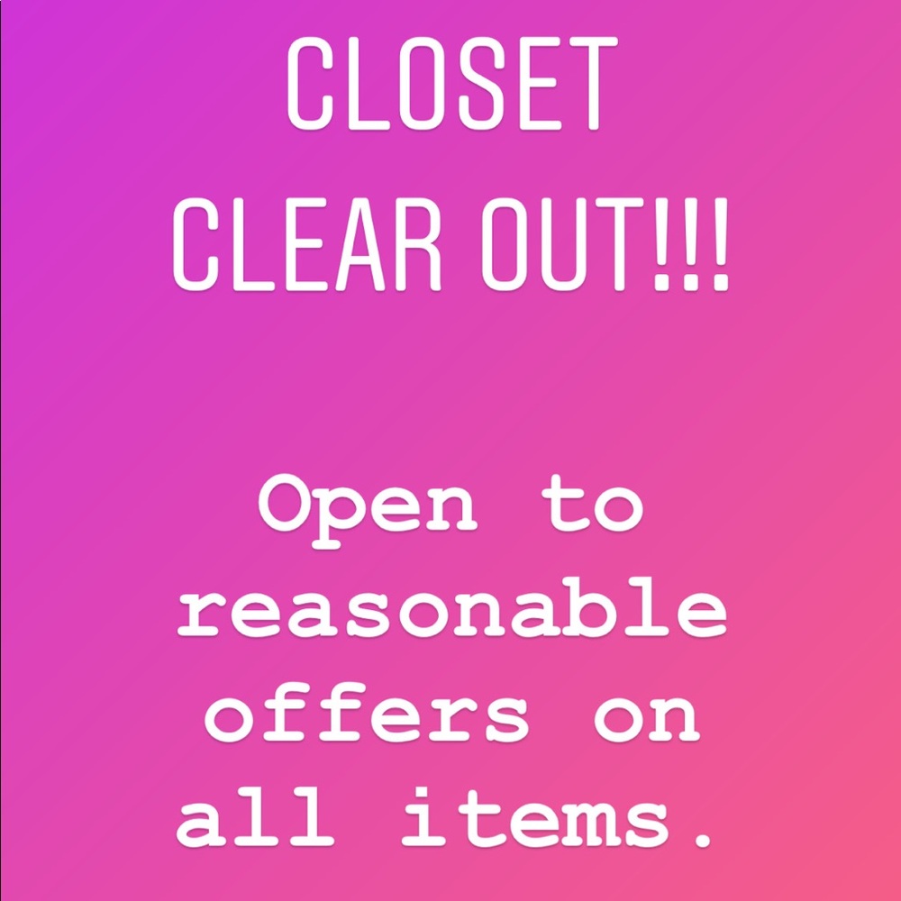 Closet Clear Out